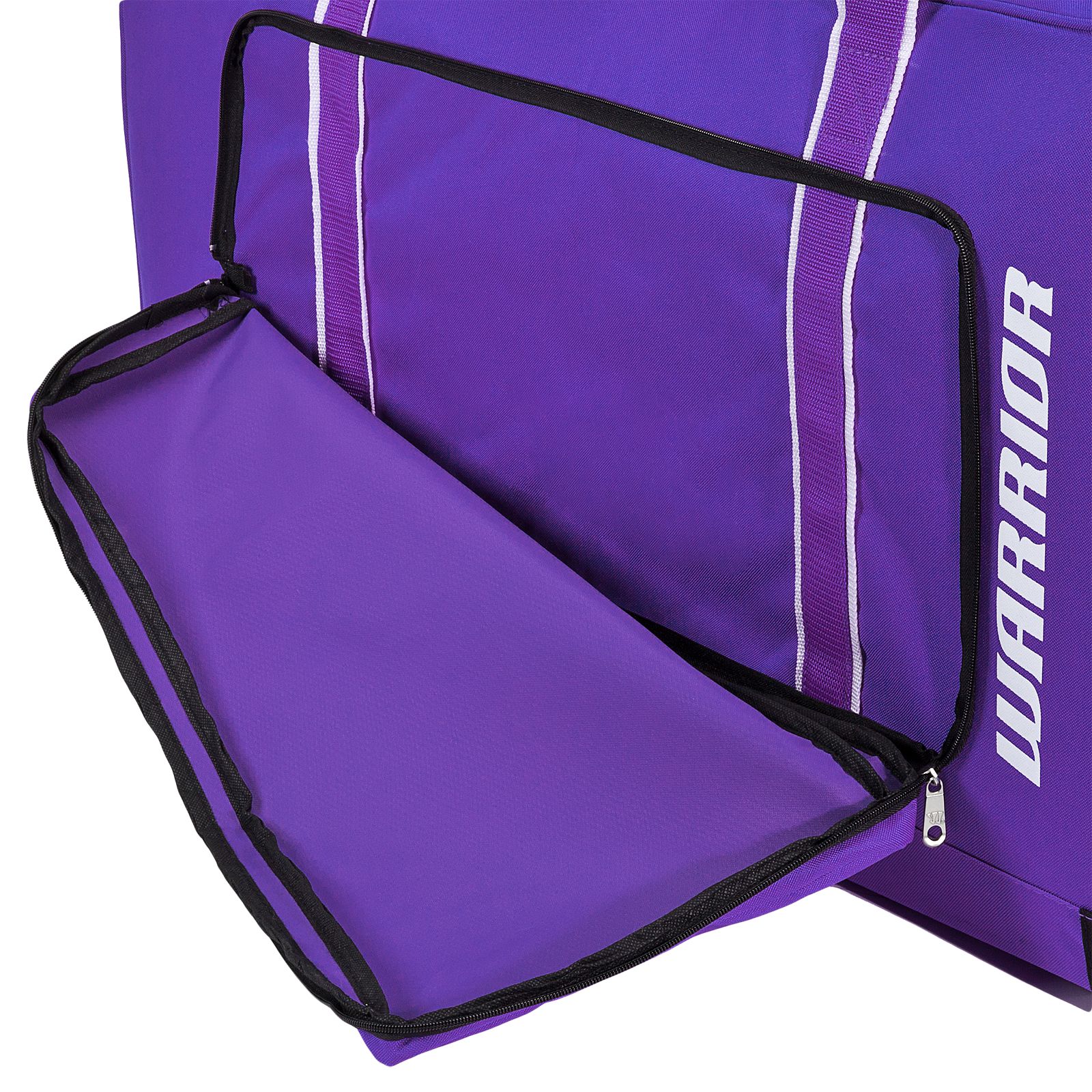 Team Goalie Duffel Bag, Purple with White image number 3