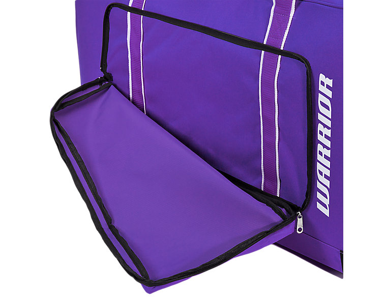 Team Goalie Duffel Bag, Purple with White image number 3