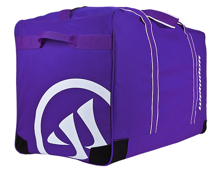 Team Goalie Duffel Bag, Purple with White image number 2