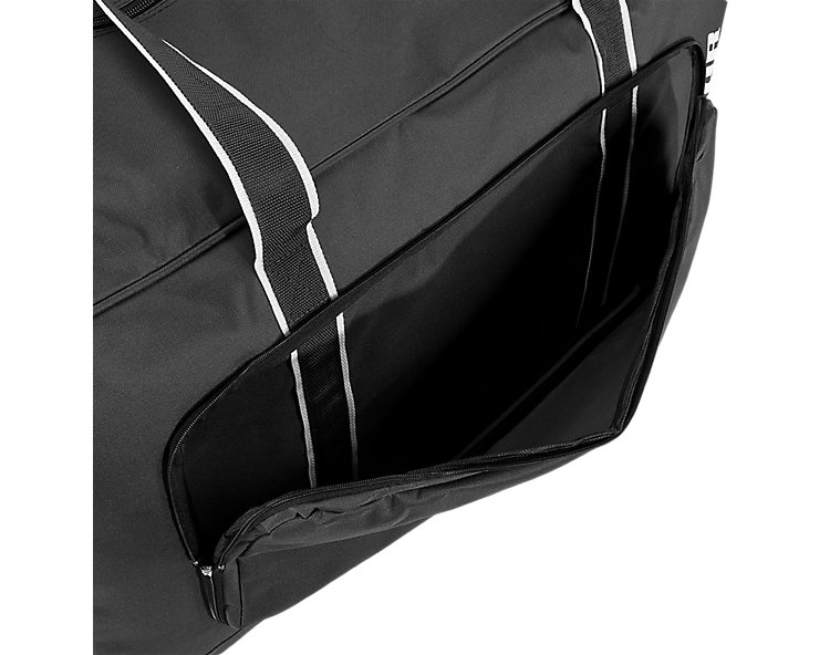 Team Duffel Bag Medium, Black with White image number 3