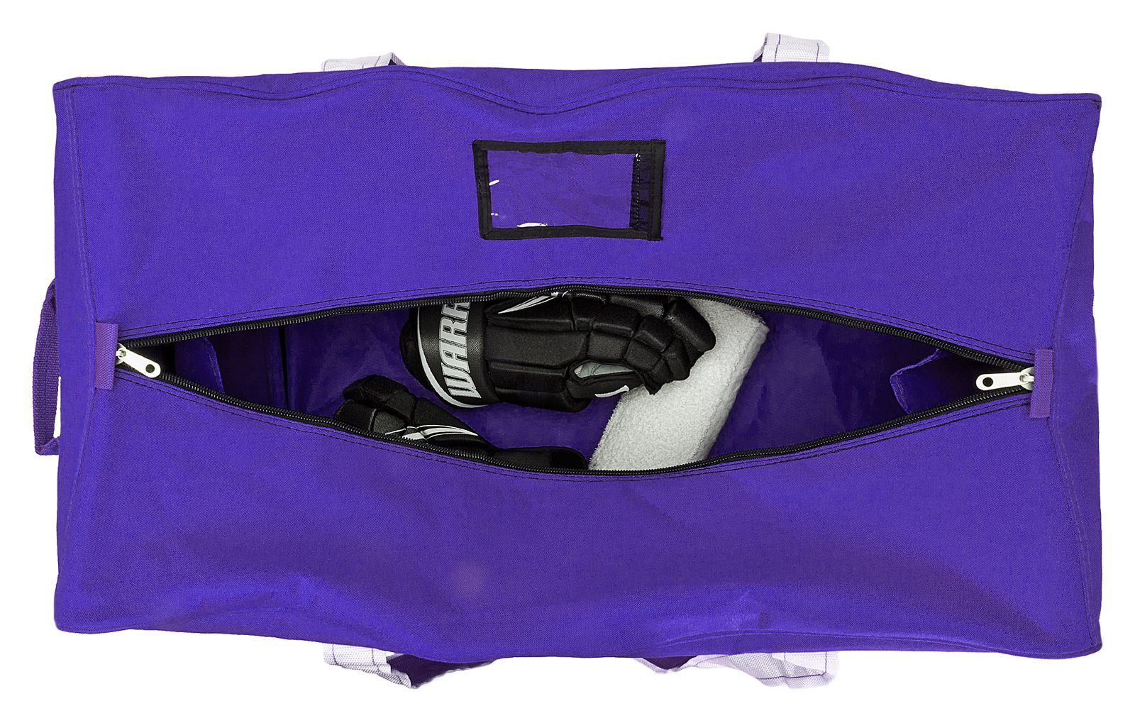 Team Duffel Bag Medium, Purple with White image number 4
