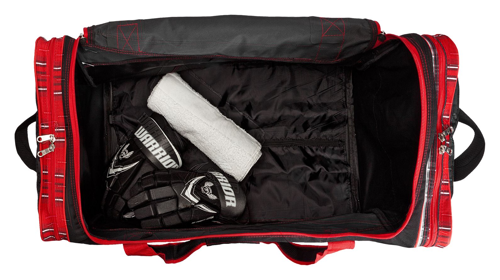 Vandal Roller Bag Senior, Black with Red &amp; Grey image number 5