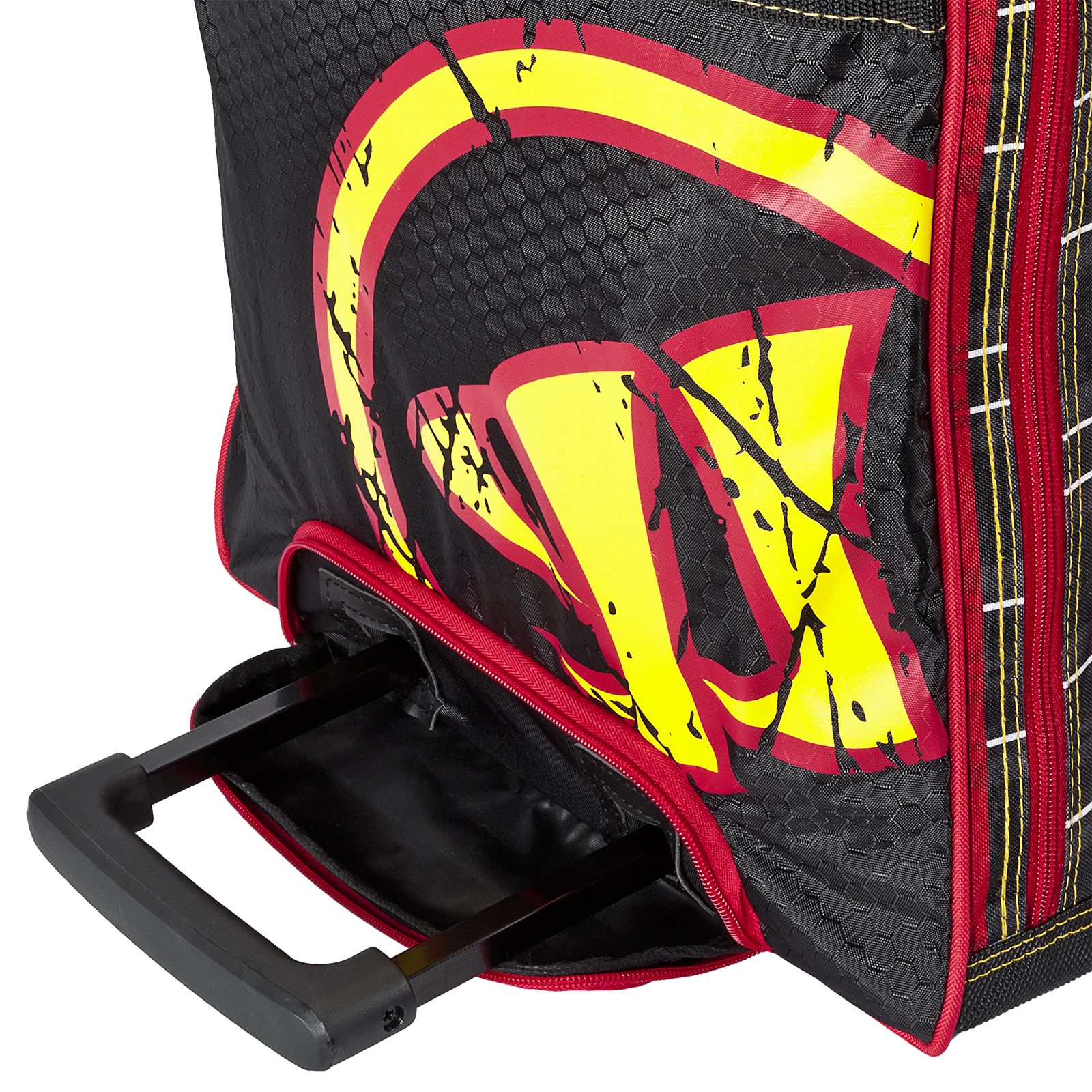 Vandal Roller Bag Senior, Black with Yellow &amp; Red image number 2