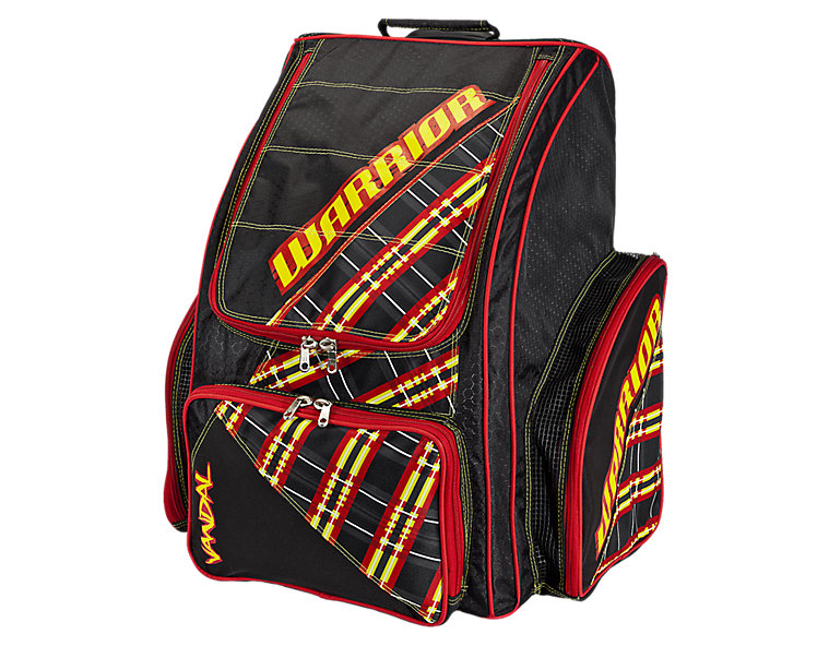 Vandal Roller Backpack, Black with Yellow &amp; Red image number 0