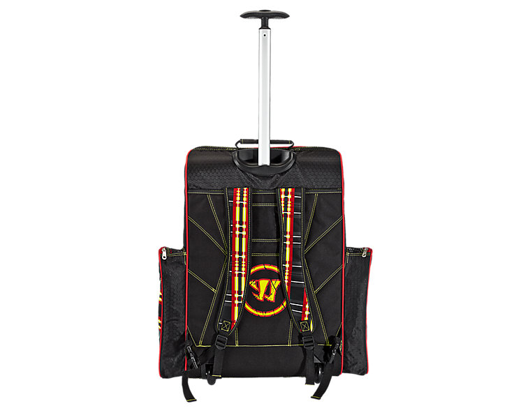 Vandal Roller Backpack, Black with Yellow &amp; Red image number 2