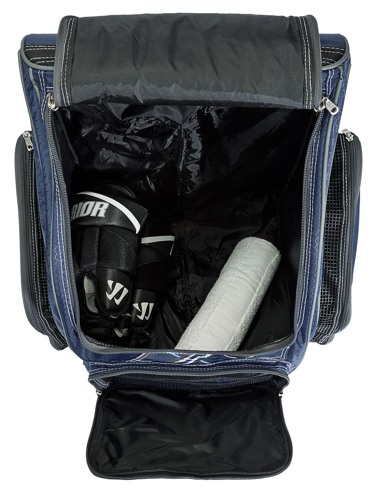 Vandal Roller Backpack, Navy with White &amp; Grey image number 3