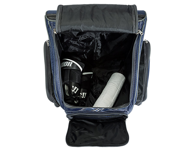 Vandal Roller Backpack, Navy with White &amp; Grey image number 3