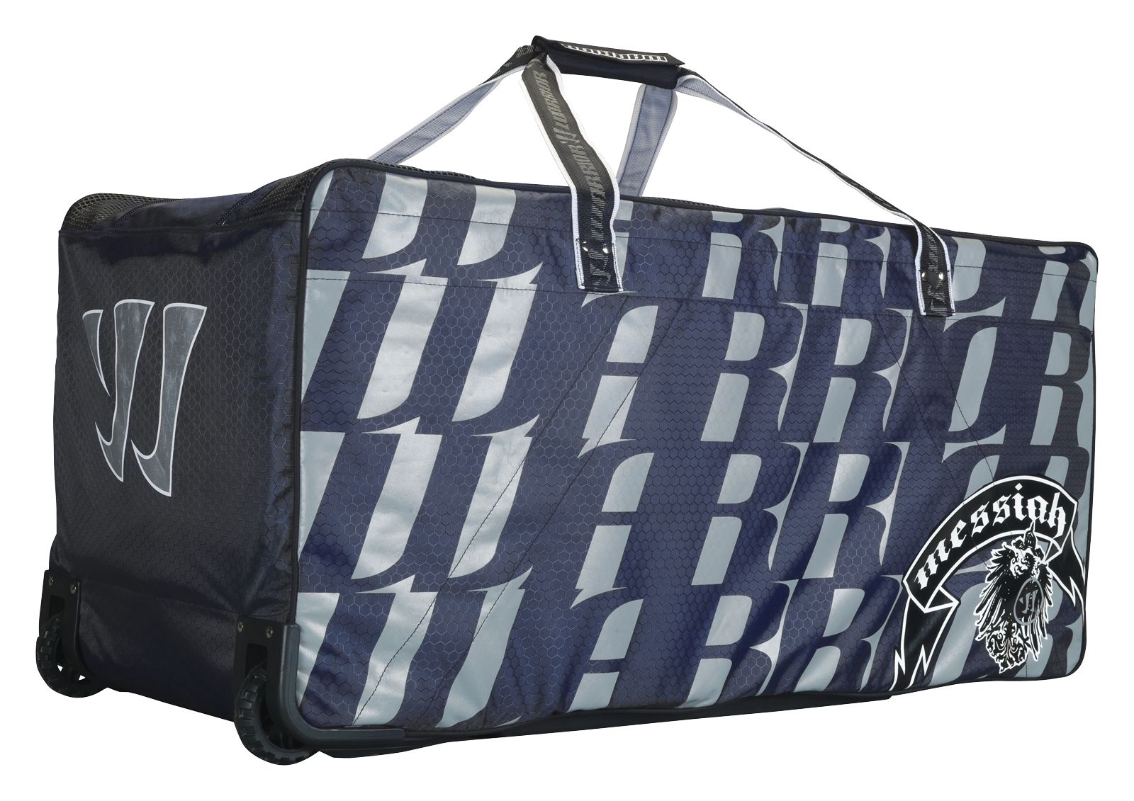 Messiah Goalie Wheel Bag, Navy with White image number 1