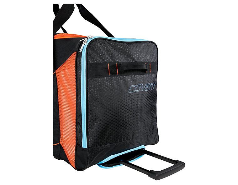 Covert QR Roller Bag, Black with Blue & Orange image number 1
