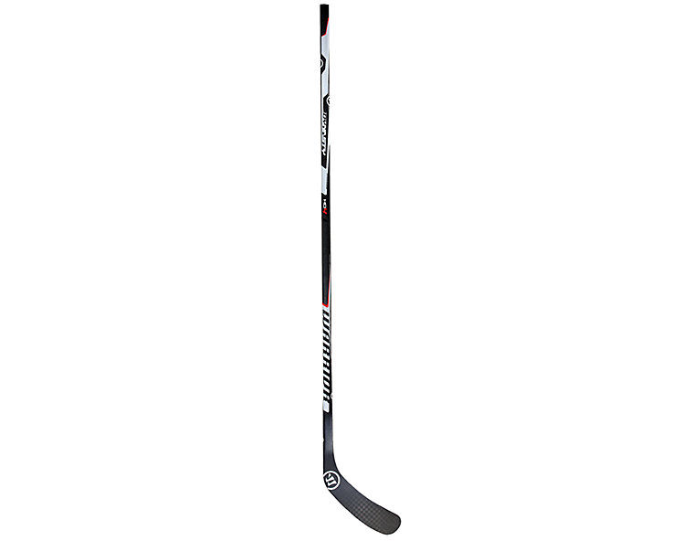 DYNASTY HD4 INTERMEDIATE GRIP HOCKEY STICK, Black with White & Red image number 1
