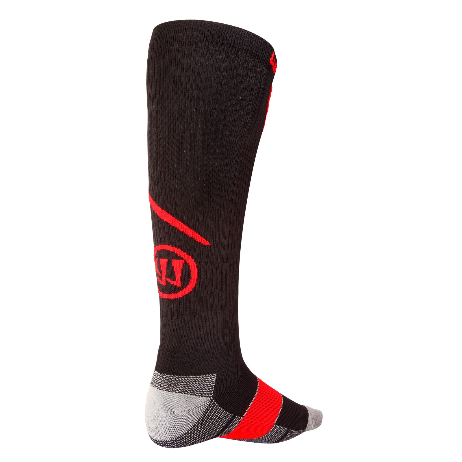 Comp Pro Hockey Sock, Black with Red image number 1