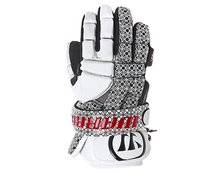 Limited Edition 2 Face Riot Glove, White with Black &amp; Red image number 3