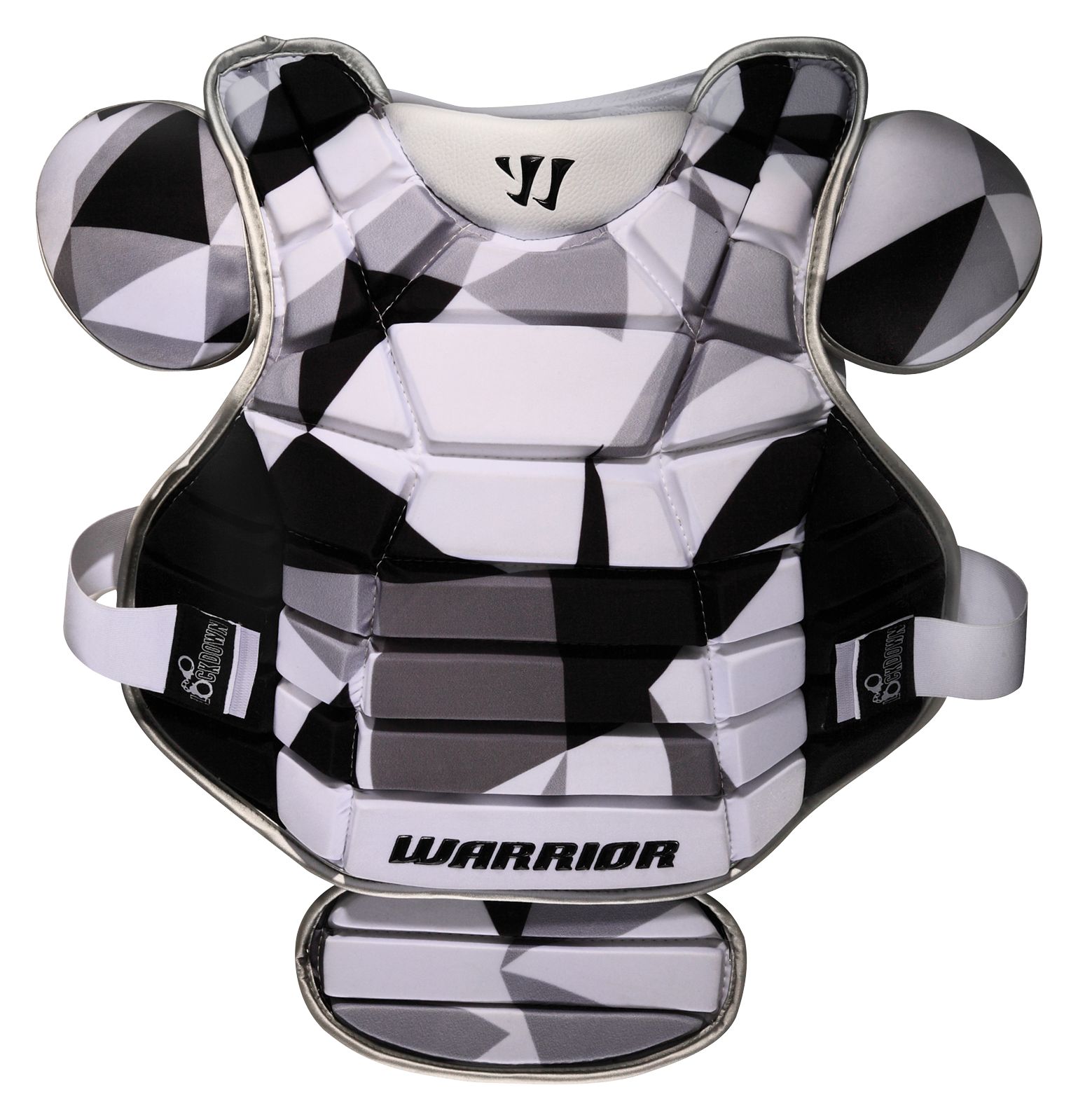 Lockdown Chest Pad, Black with White &amp; Grey image number 0