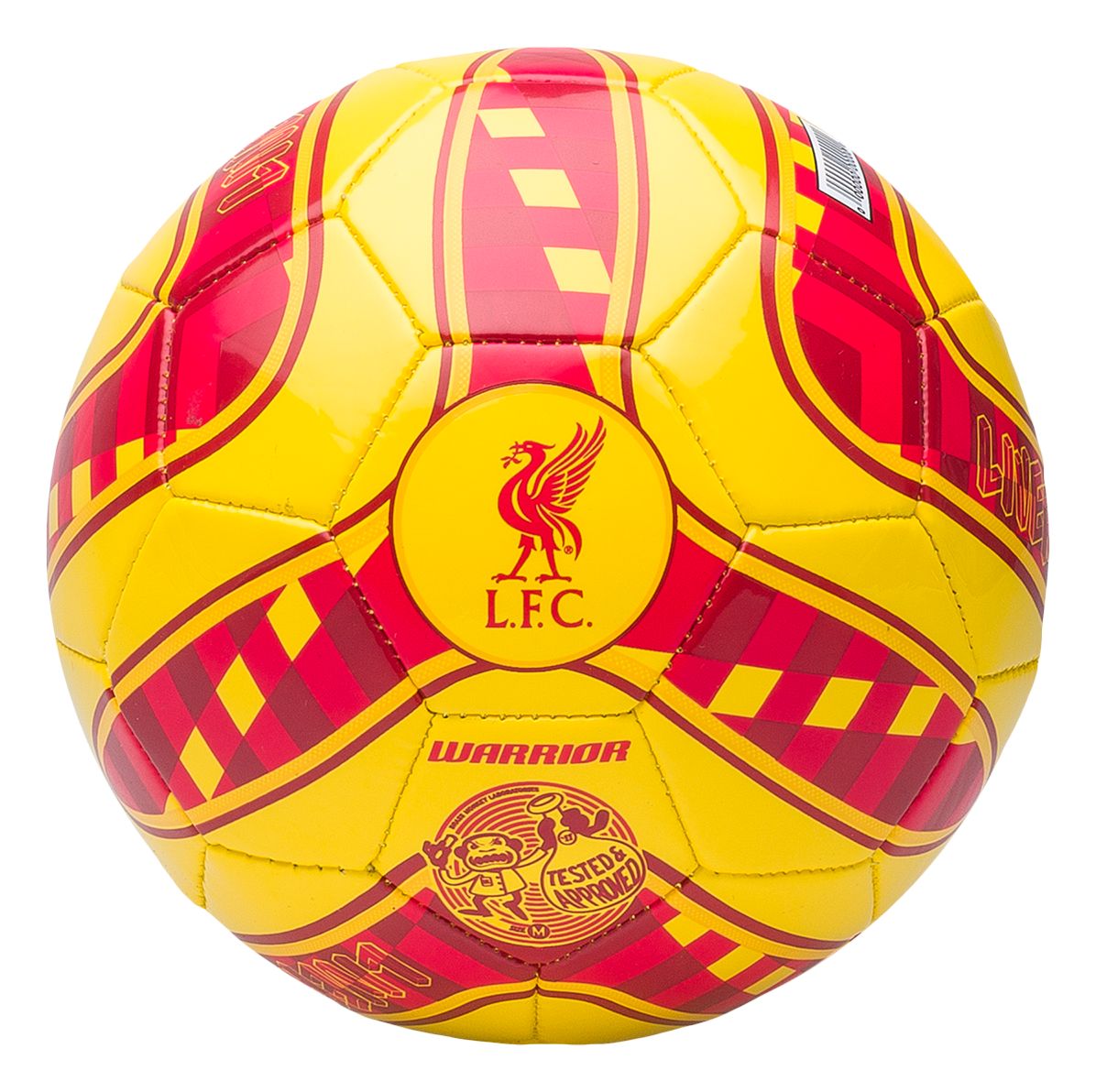 LFC Kop Mini Ball, Cyber Yellow with High Risk Red image number 0