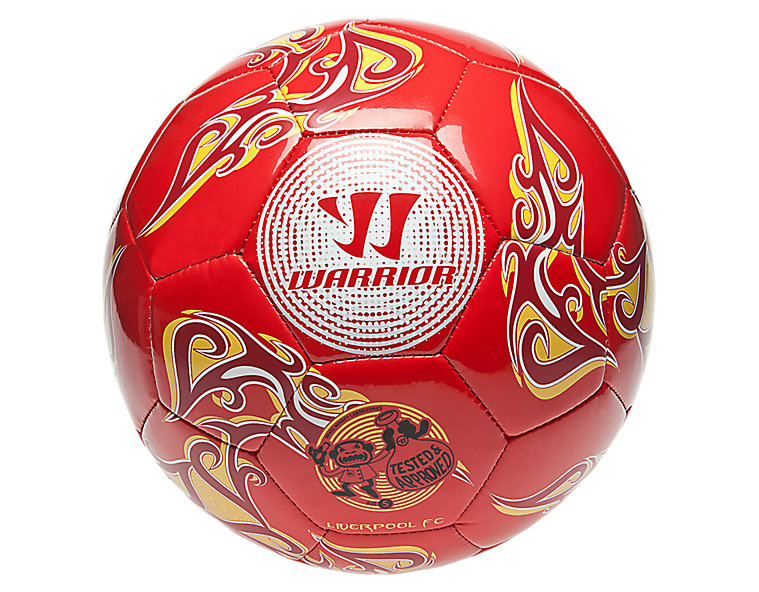 LFC Training Football, High Risk Red with White & Amber Yellow image number 0