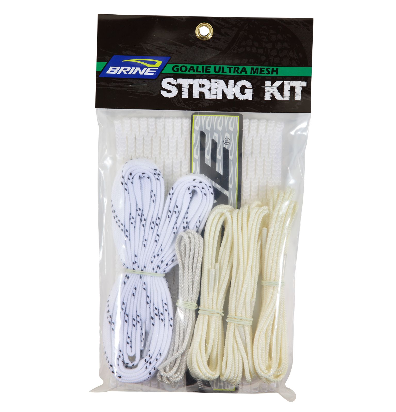 BRINE SOFT MESH GOALIE STRING KITS, White