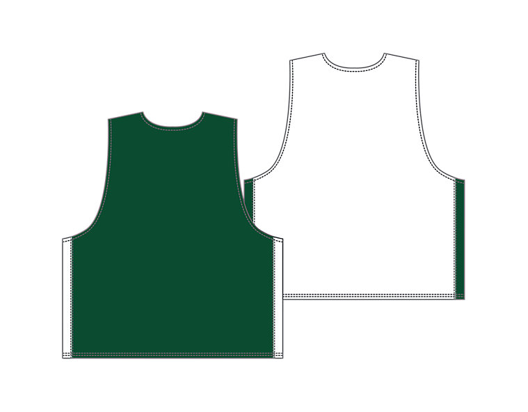 Men's Elite Pinnie Tier 1, Green with White image number 1