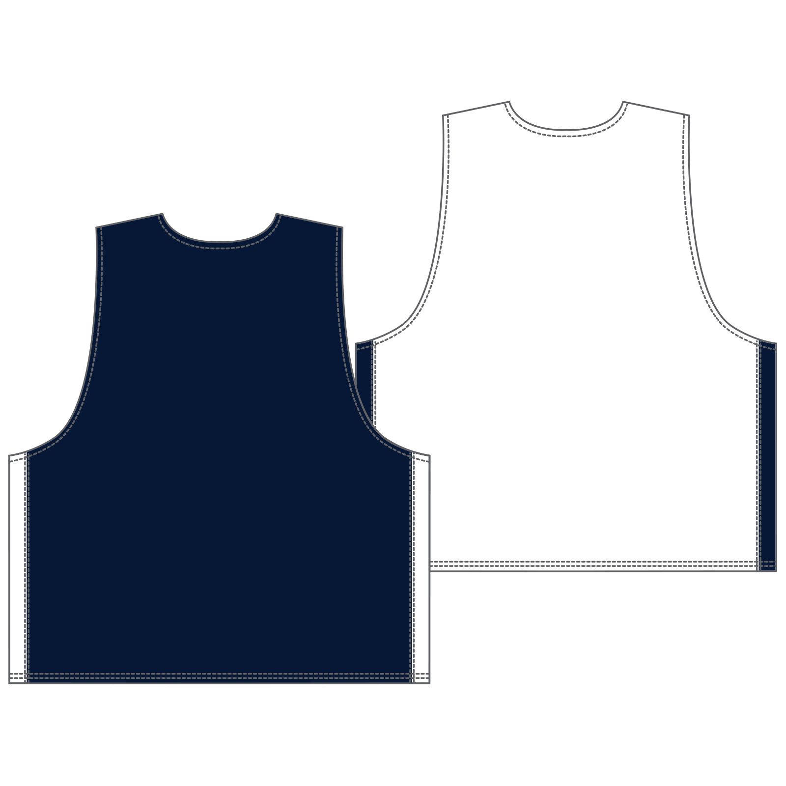 Men's Elite Pinnie Tier 1, Navy with White image number 1