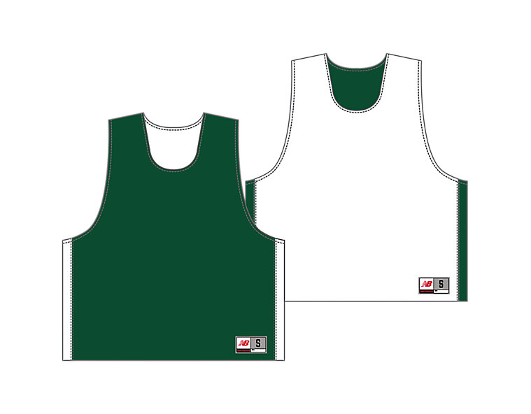 Men's Elite Pinnie Tier 2, Green with White image number 0