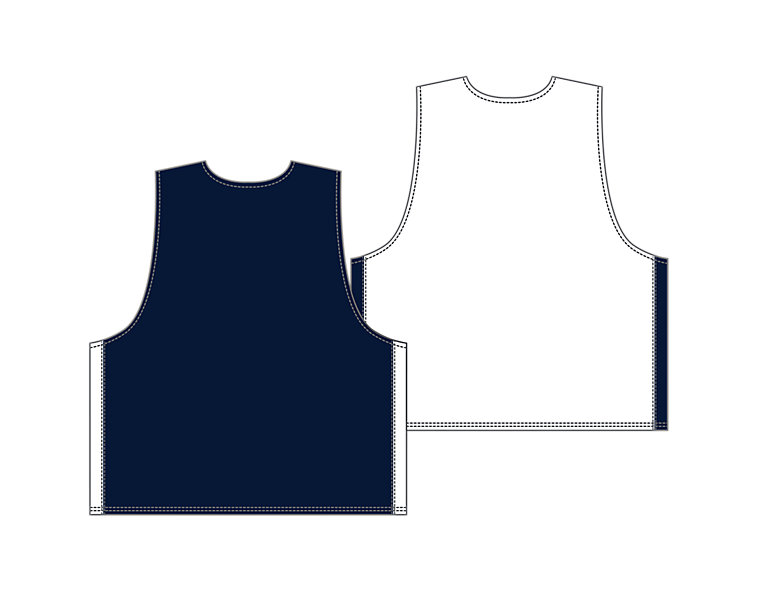 Men's Elite Pinnie Tier 2, Navy with White image number 1