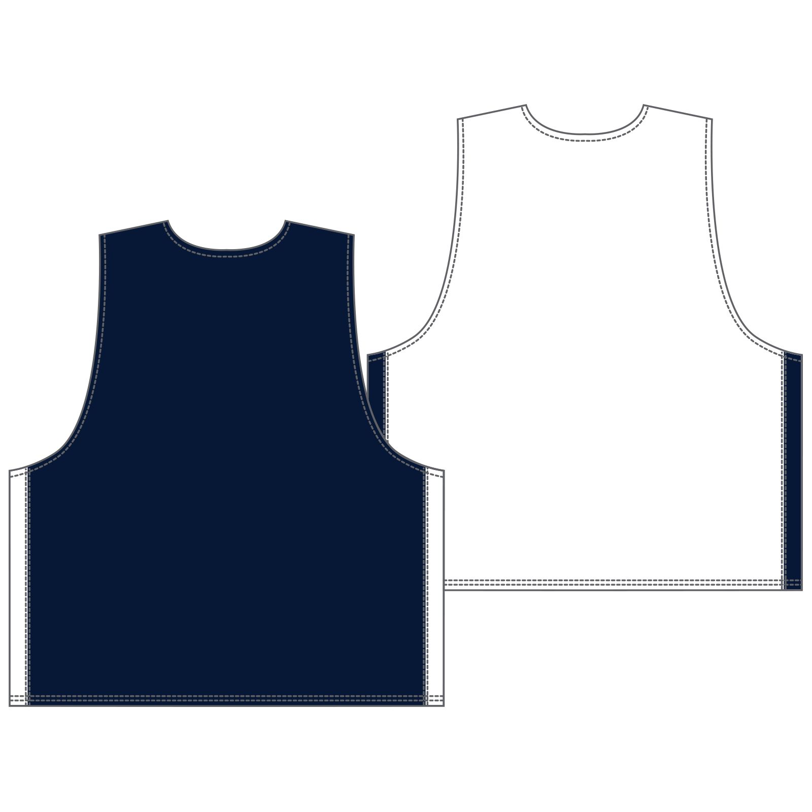 Youth Elite Pinnie, Navy with White image number 1
