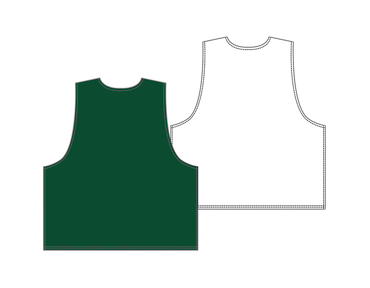 Men's Camp Pinnie, Green with White image number 1