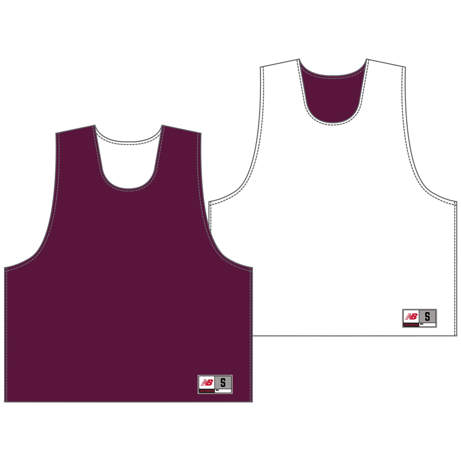 Men's Camp Pinnie, Maroon with White image number 0