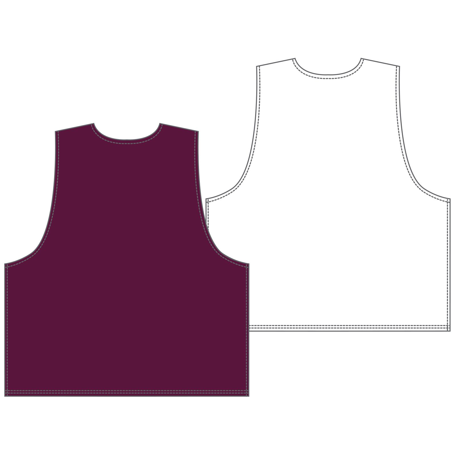 Men's Camp Pinnie, Maroon with White image number 1