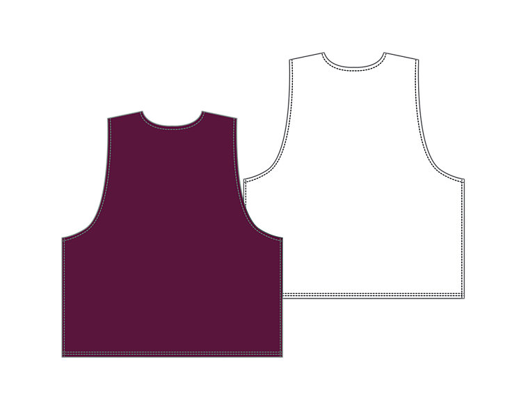 Men's Camp Pinnie, Maroon with White image number 1