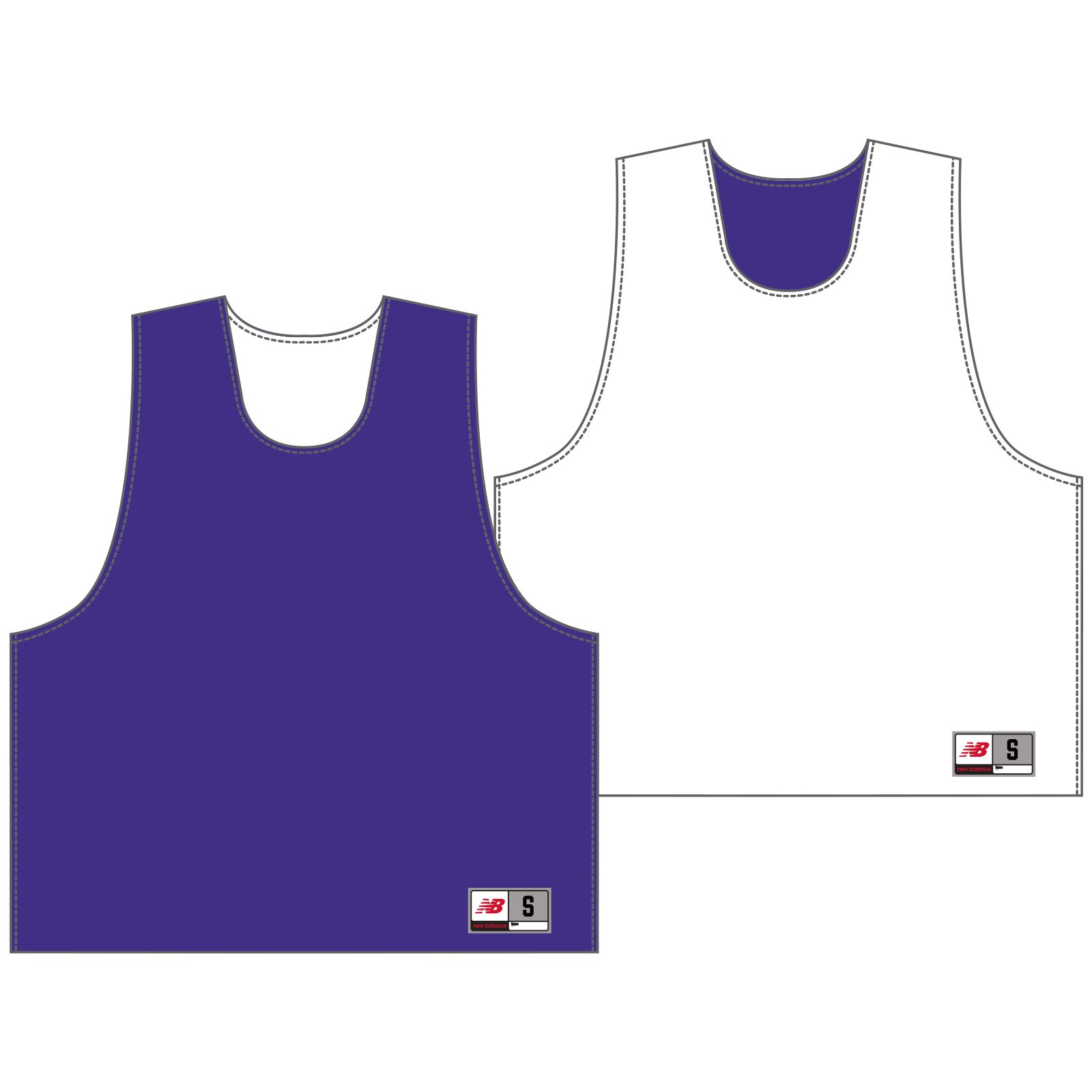 Men's Camp Pinnie, Purple with White image number 0