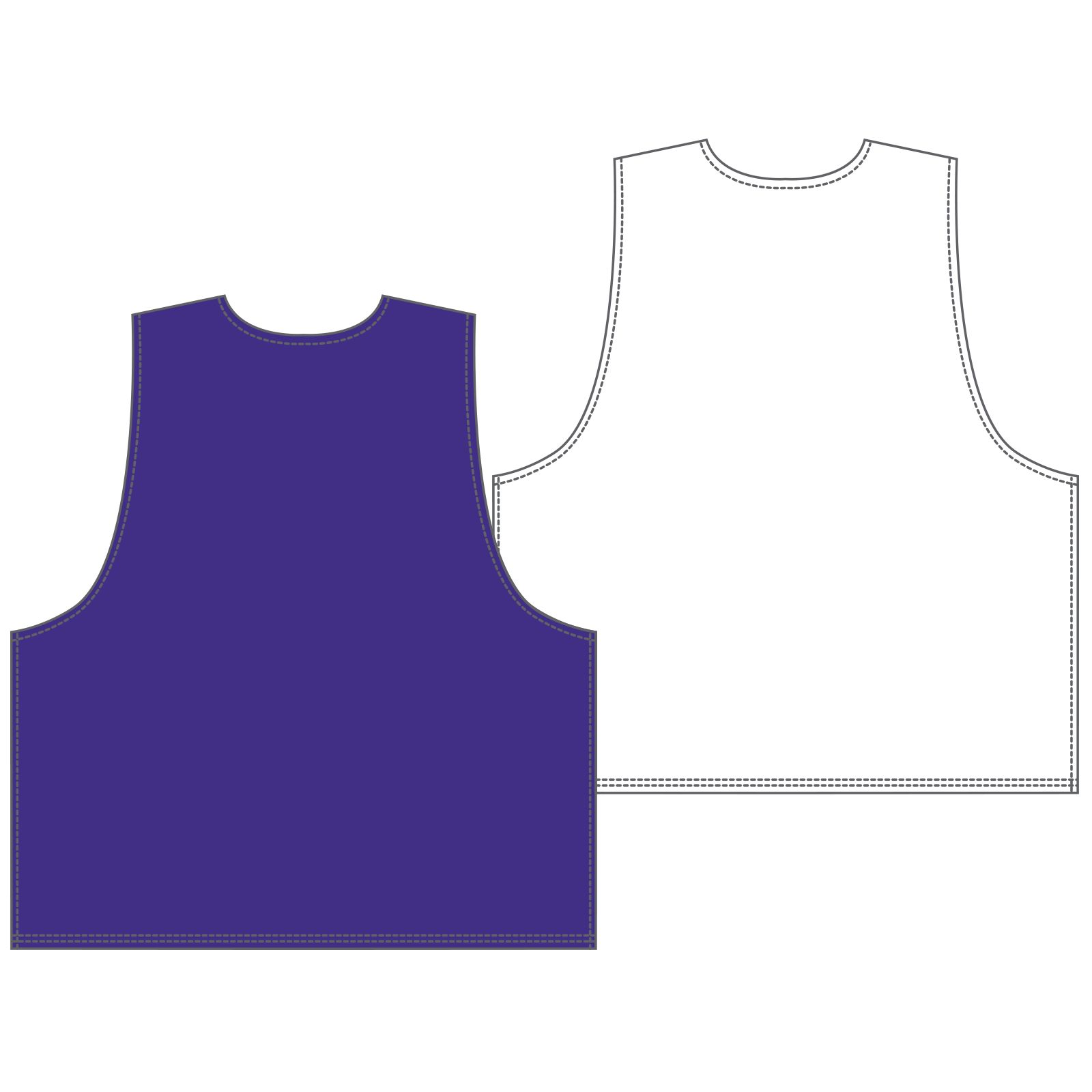 Men's Camp Pinnie, Purple with White image number 1