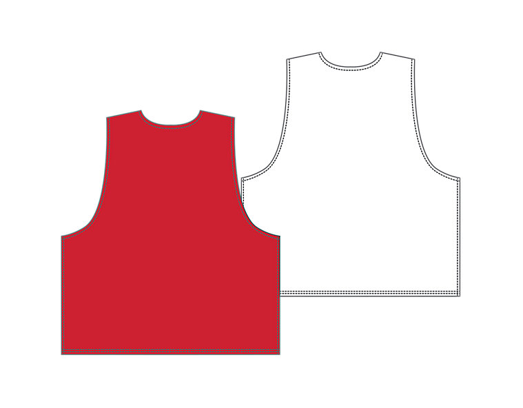 Men's Camp Pinnie, Red with White image number 1