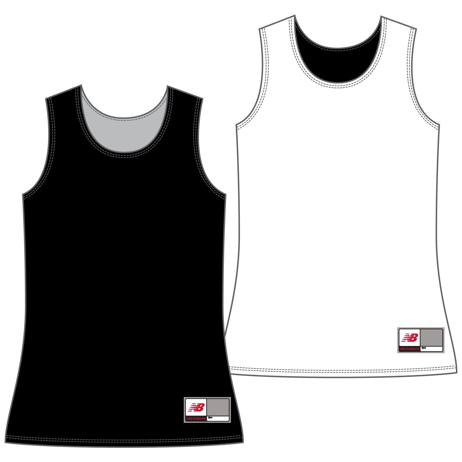Women's Camp Pinnie, Black with White image number 0