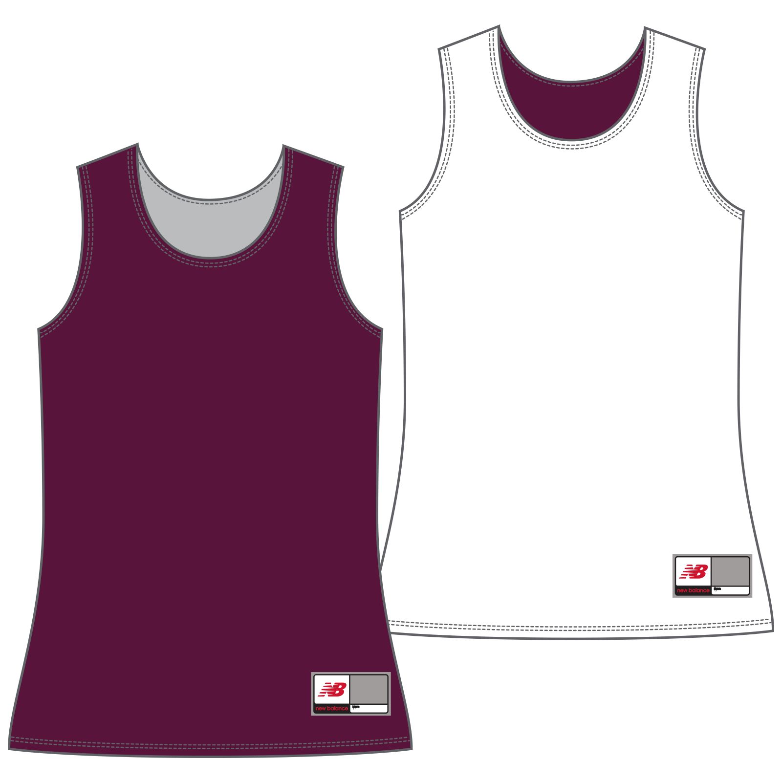 Women's Camp Pinnie, Maroon with White image number 0