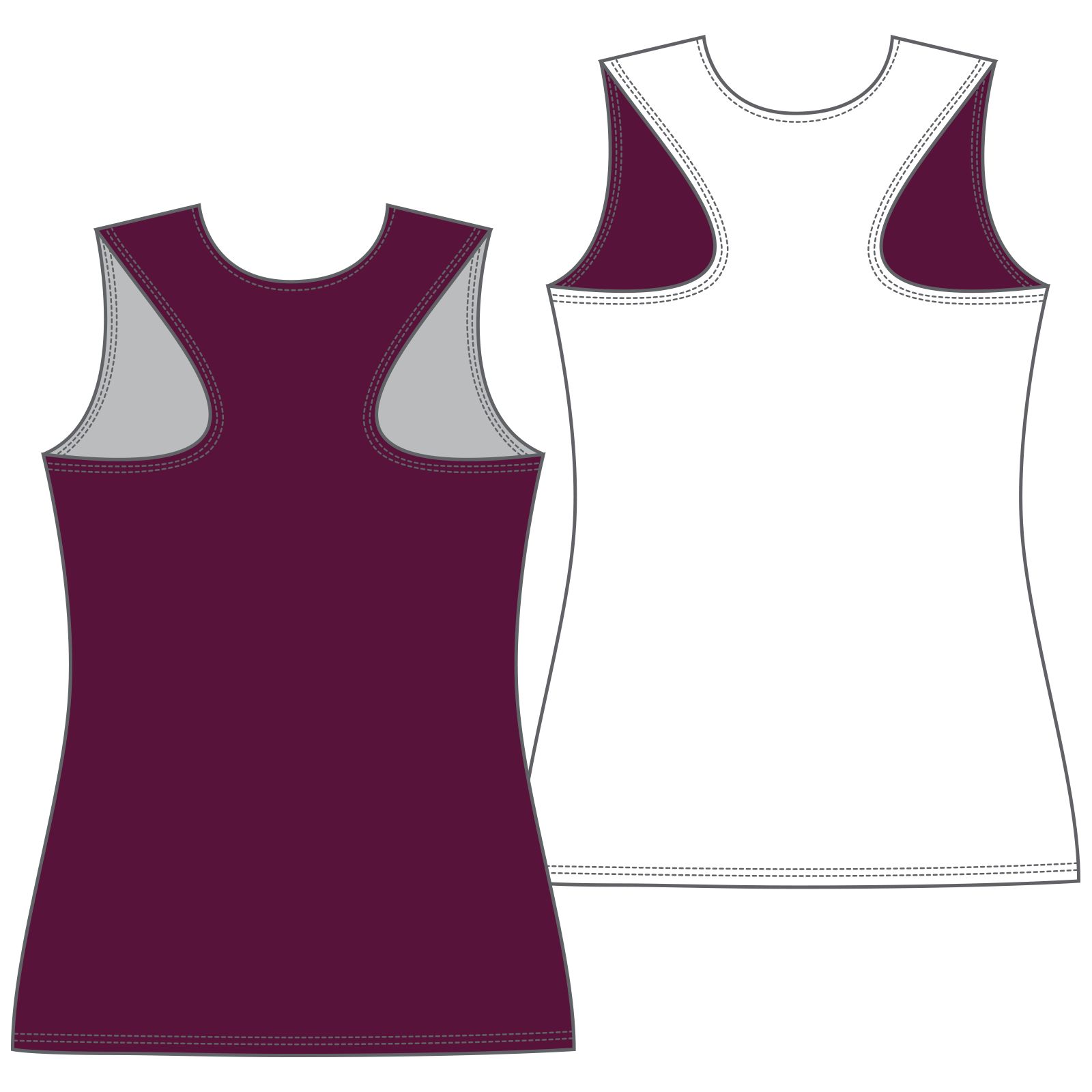 Women's Camp Pinnie, Maroon with White image number 1