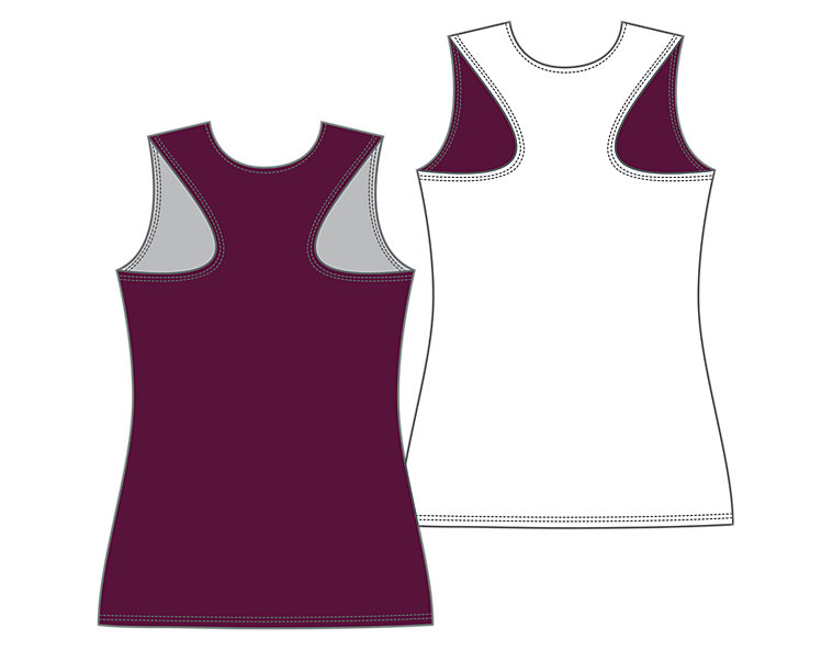 Women's Camp Pinnie, Maroon with White image number 1