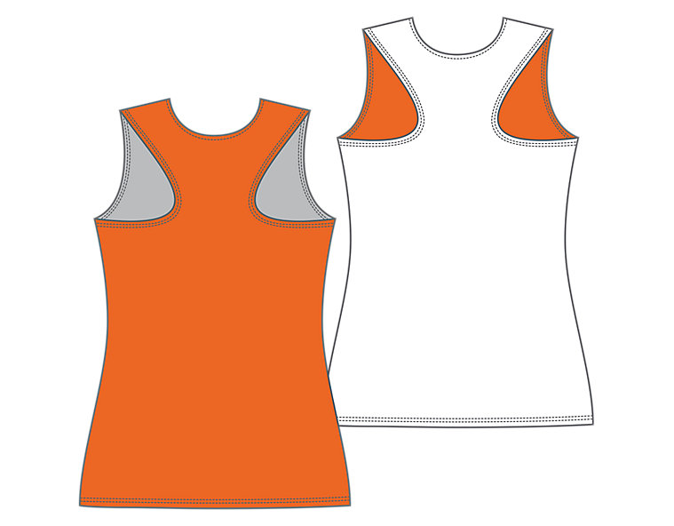 Women's Camp Pinnie, Orange with White image number 1