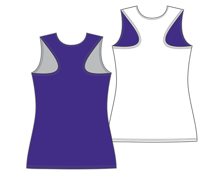 Women's Camp Pinnie, Purple with White image number 1