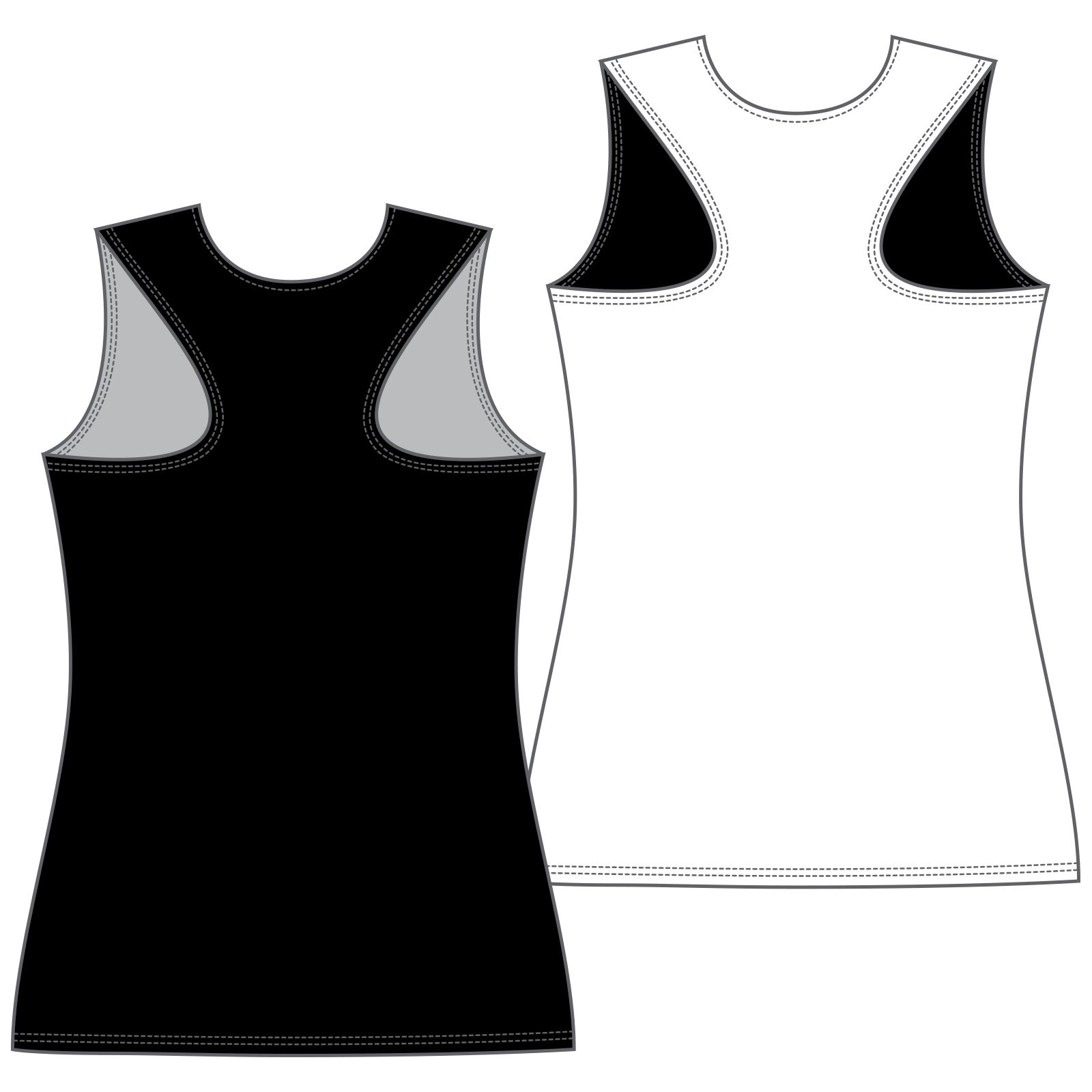 Women's Camp Pinnie T2, Black with White image number 1