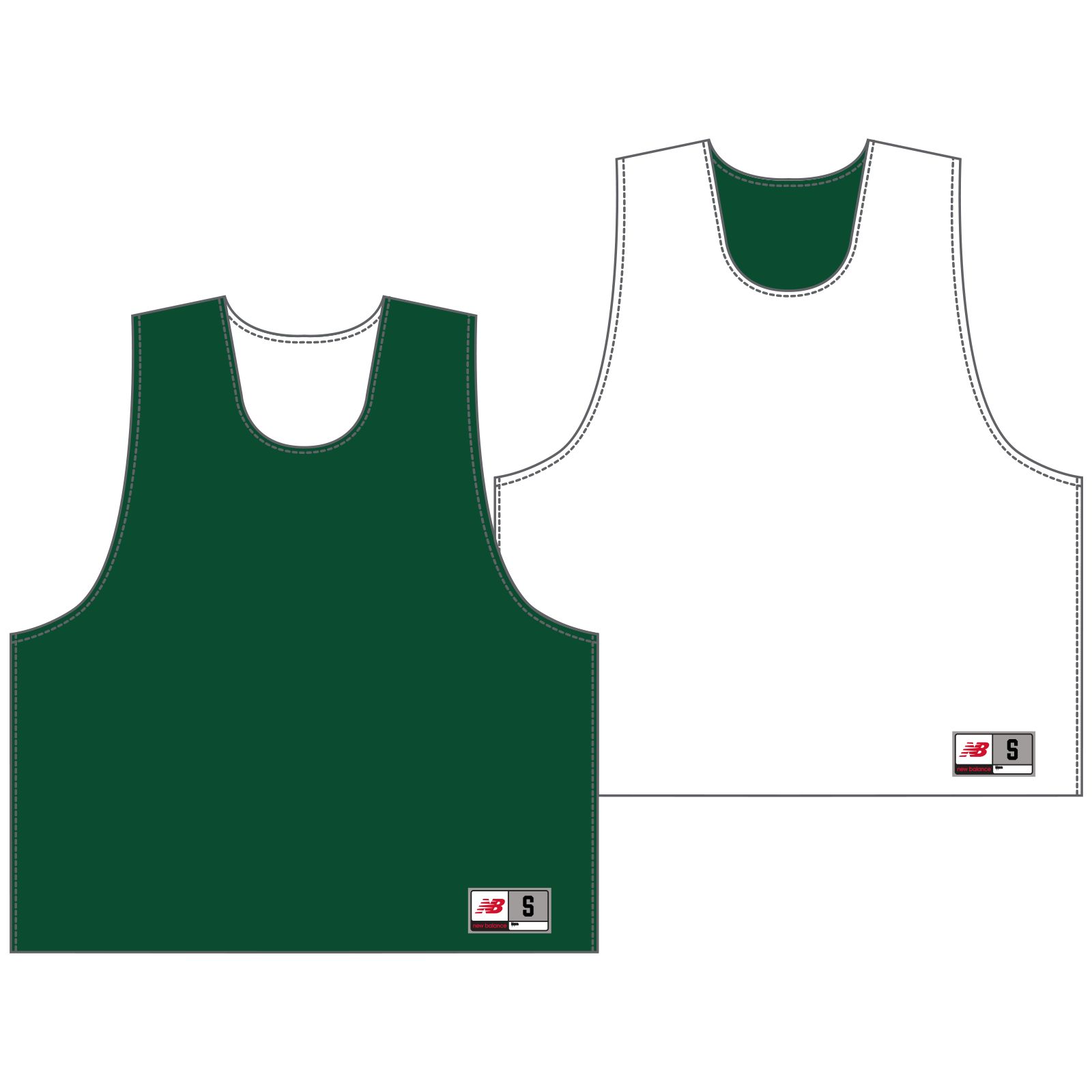 Youth Camp Pinnie, Green with White image number 0