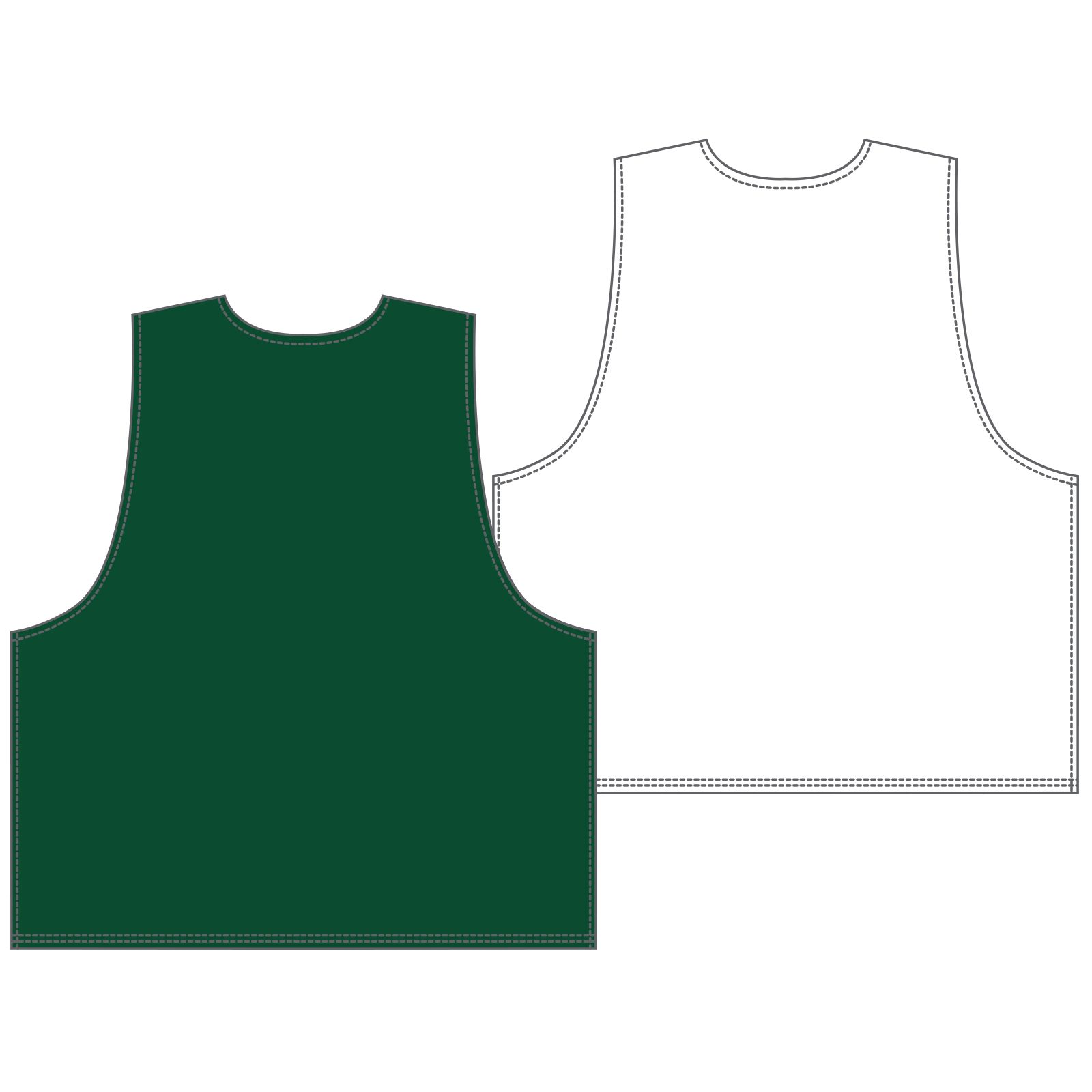 Youth Camp Pinnie, Green with White image number 1