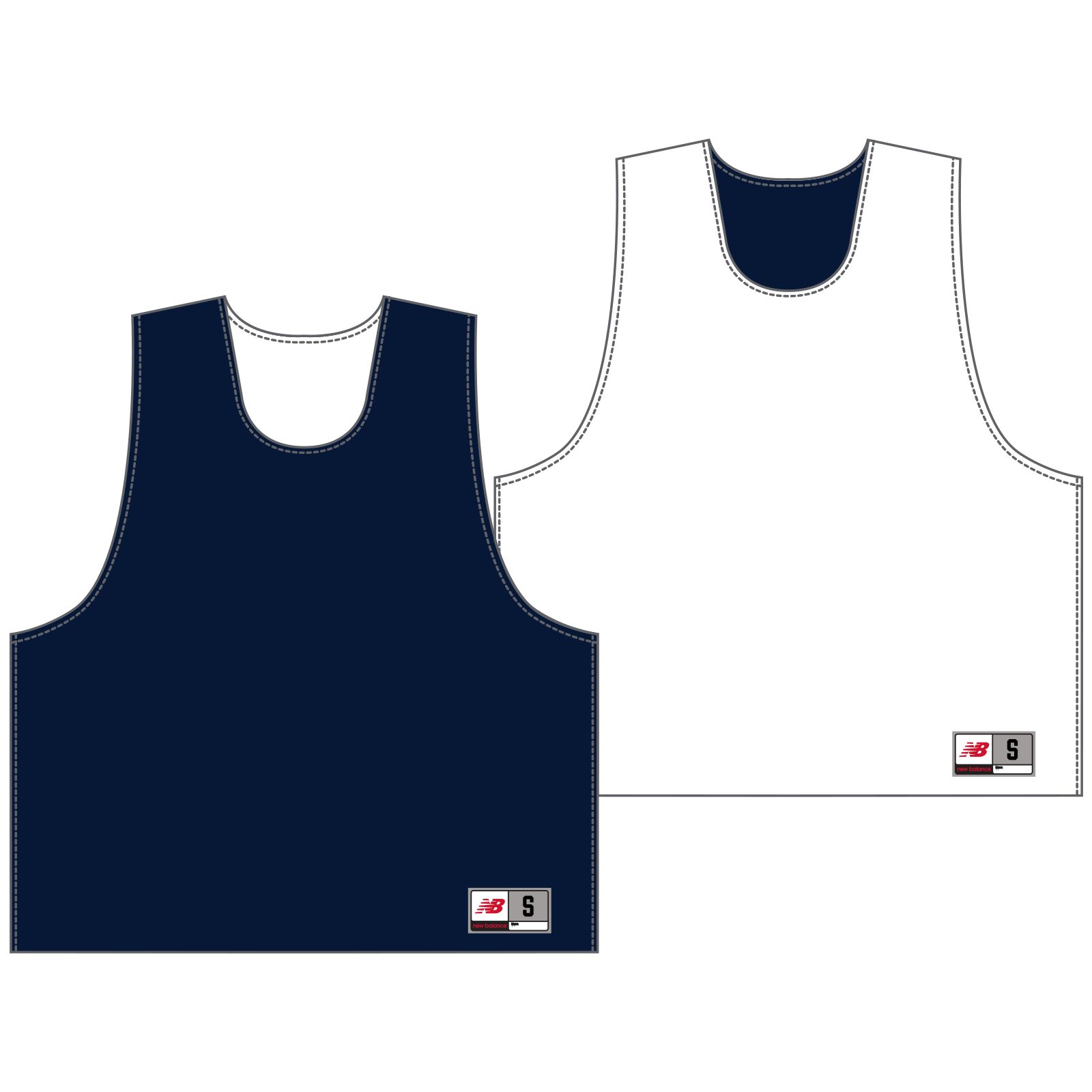 Youth Camp Pinnie, Navy with White image number 0