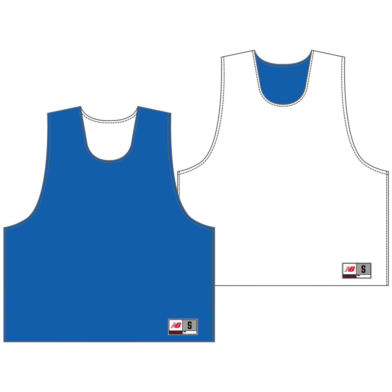 Youth Camp Pinnie, Royal Blue with White image number 0