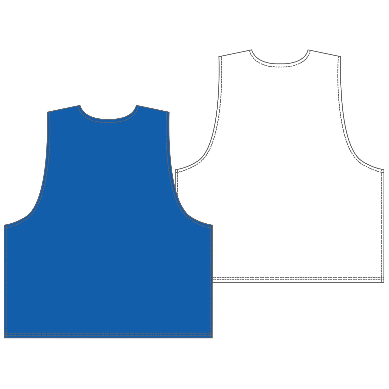 Youth Camp Pinnie, Royal Blue with White image number 1