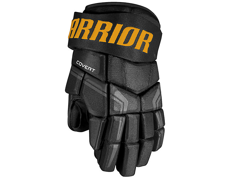 QRE4 JR Glove, Black with Sports Gold image number 0