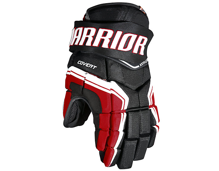 QRE JR Glove, Black with Red & White image number 0