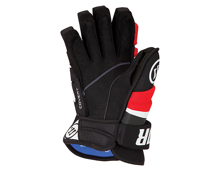 Covert QR4 Gloves, Black with Red & White image number 1