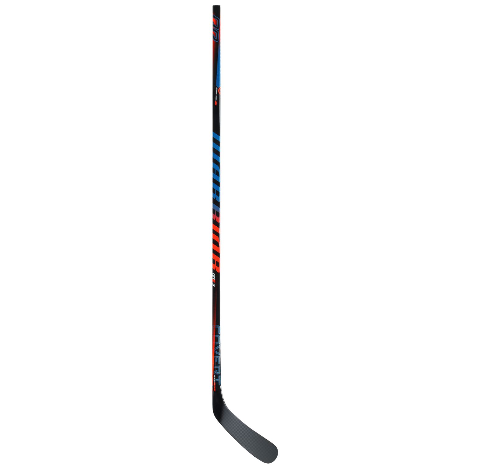 Covert QRE3 SR Grip, Black with Carolina Blue & Orange image number 0