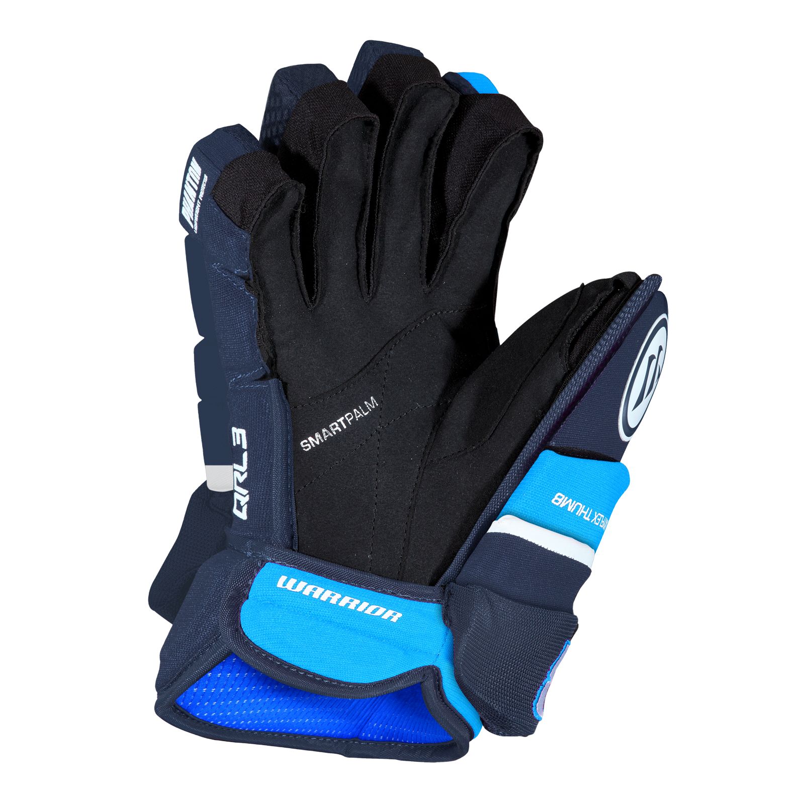 Covert QRL3 Sr. Glove , Dark Royal with Carolina Blue & White image number 1