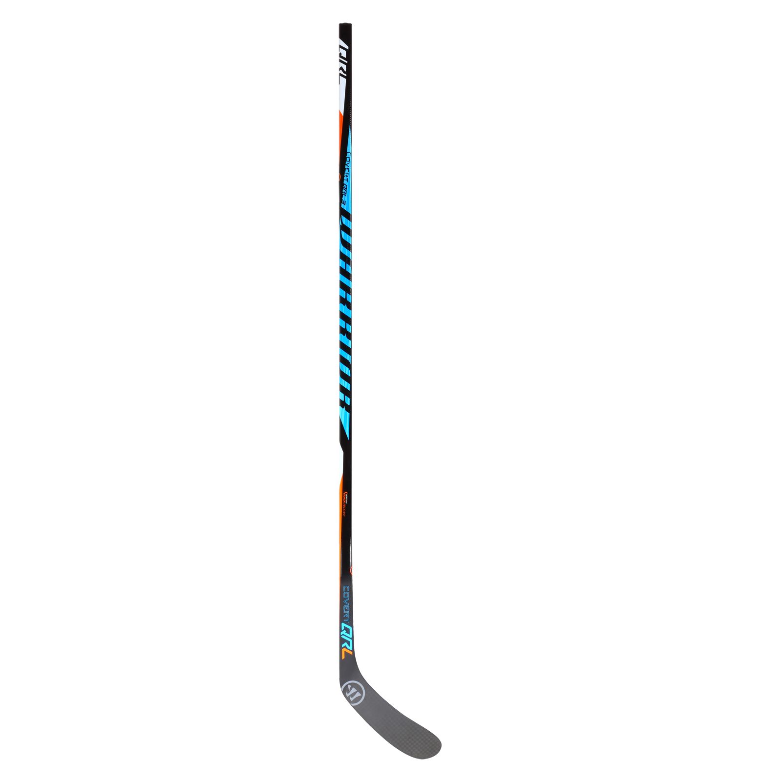 COVERT QRL3 INTERMEDIATE GRIP HOCKEY STICK, Black with Carolina Blue & Orange image number 1